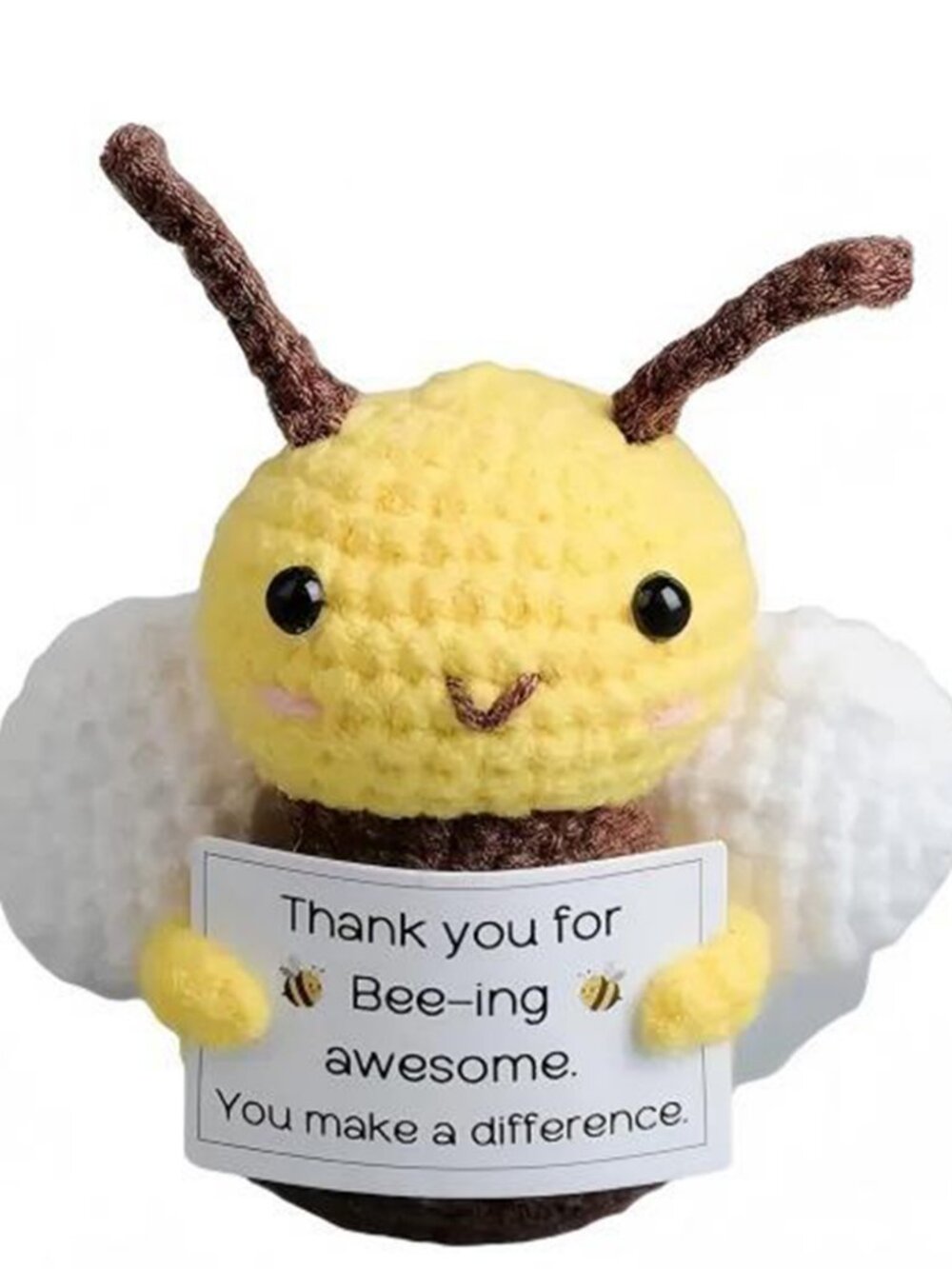10 Pcs/Lot Cute Crochet Doll Positive Poo Creative Knitted Decor Emotional Gift